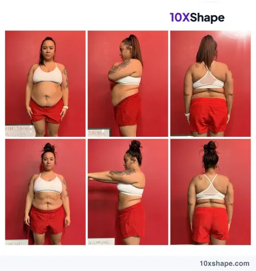 Transformation poster: 21-day challenge, Day 1 and Day 21 (poster 10 of 41)