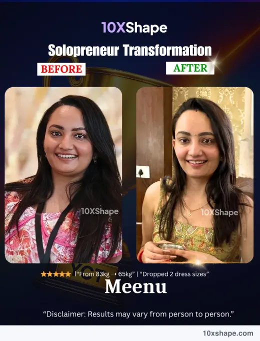 Transformation poster: From 83kg to 65kg, dropped 2 dress sizes (poster 2 of 2)